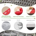 thumbnail image 2 of AECOJOY 7 Pcs Outdoor Rattan Sectional Sofa Couch with Dining Table and Protection Cover,Red&Beige, 2 of 8