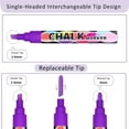 Liquid Erasable Chalk Markers Pens,8 Colors Washable & Wet Erase Glass