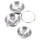 thumbnail image 3 of 1pc Love Bowl de huevo cocido al vapor cuenco de acero inoxidable Tazón de almacenamiento de hogar (plata), 3 of 5