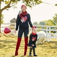 thumbnail image 4 of Sunisery Mommy and Me Valentine's Day Matching Outfits Love Heart Print Sweatshirt Mama Girl Long Sleeve Pullover Clothes, 4 of 6