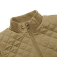 thumbnail image 3 of Bienzoe Women Lightweight Quilted Vest Puffer Padded Fashion Zip Causal Jacket Tan M, 3 of 9