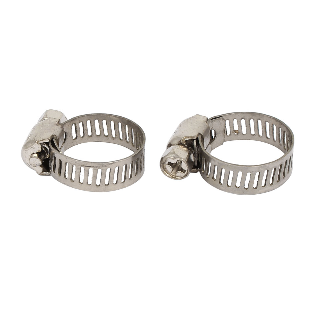 Pipe Fitting Adjustable Worm Gear Hose Clamps Silver Tone 1319mm 10pcs