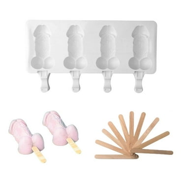 Gracefulvara Silicone Ice Cream Mould PenisShape Popsicle Dessert Q5A6 DIY Molds D1P2