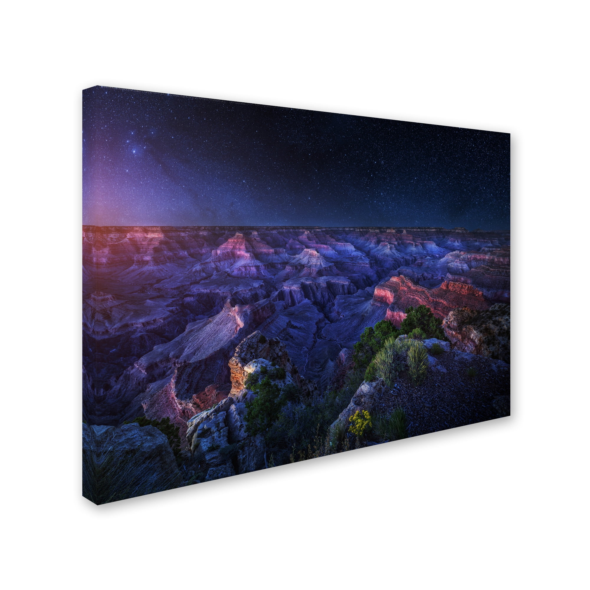 Trademark Fine Art 'Grand Canyon Night' Canvas Art by Juan Pablo De