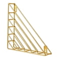 thumbnail image 2 of Estantería de pared triangular flotante para libros, estante decorativo para exhibir archivos, carpetas, periódicos, oficina, hogar, mesita de noche., 2 of 8