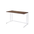 thumbnail image 2 of Hassch Modern Industry Writing Desk Computer Table with Built-in USB Port & Plug, Black Frame & Walnut Desktop, 2 of 5