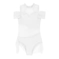 thumbnail image 3 of YONGHS Girls Sleeveless Mesh Splice Ballet Lyrical Dance Leotard Gymnastic Bodysuit Ballerina Costume White 14, 3 of 6
