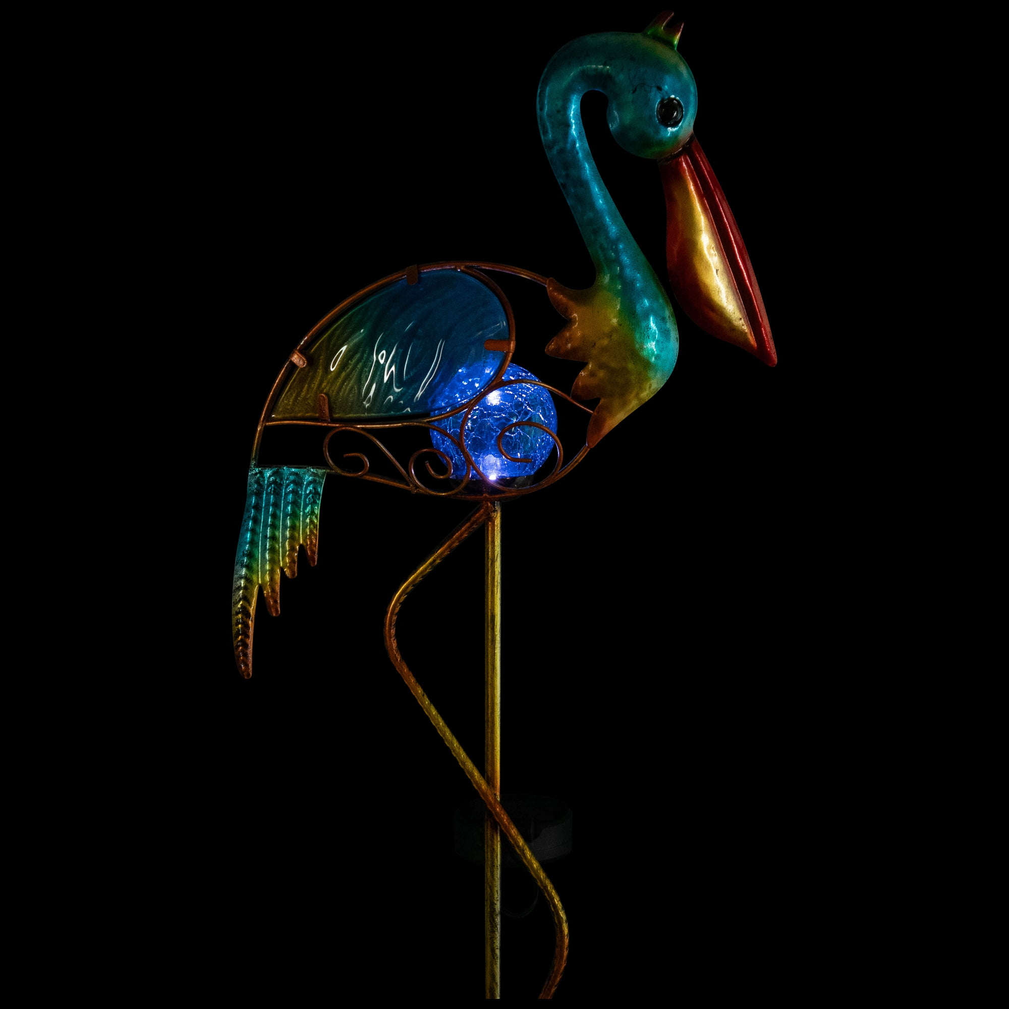 Northlight Solar Lighted Pelican Outdoor Garden Stake - 37.5"