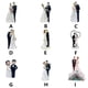 thumbnail image 4 of Bewildely Decoración de pasteles, muñecas, novia, novio, resina, casarse, estatuilla, herramienta de decoración de boda, soporte, estatua, Decoración del hogar Tipo D, 4 of 6