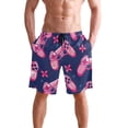 thumbnail image 4 of Dailycode Men's Quick Dry Swim Trunks Beach Shorts Casual Summer Board Shorts with Pockets, Gaming Joysticks and Button, 4 of 8