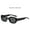Black Frame Black and Gray Piece, variant on New vintage cat-eye sunglasses for women with small faces, stylish and sophisticated, small frame, European and American street style, fashionable and versatile