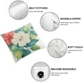 thumbnail image 6 of Indoor/Outdoor Floral Print Poly Filled Throw Pillow, Multi, 6 of 7