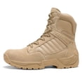 thumbnail image 4 of Botas tácticas de trabajo para hombre NORTIV 8 con cierre lateral de cuero, 15 cm, color arena, 4 of 5