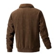 thumbnail image 4 of Birdeem Cardigan à Fermeture Éclair pour Hommes avec Poches, Couleur Unie, Manches Longues, Col Rabattu, 4 of 12