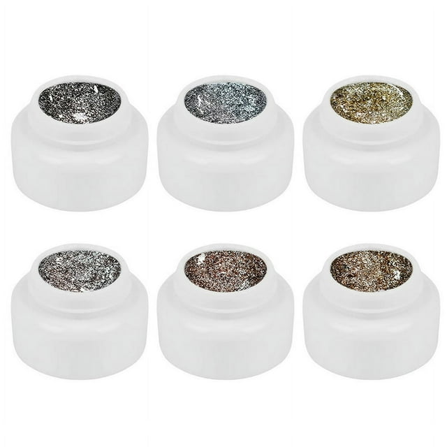 Colle pour Ongles à Haute Densité, Dorée, Argentée et Platine, à Lignes Dessinables