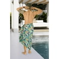 thumbnail image 3 of LA LEELA Men's Bath Trunk Swimwear Sarong Pareo Beach Wrap One Size Multicolored, Leaves Summer Vacation Aloha, 3 of 4