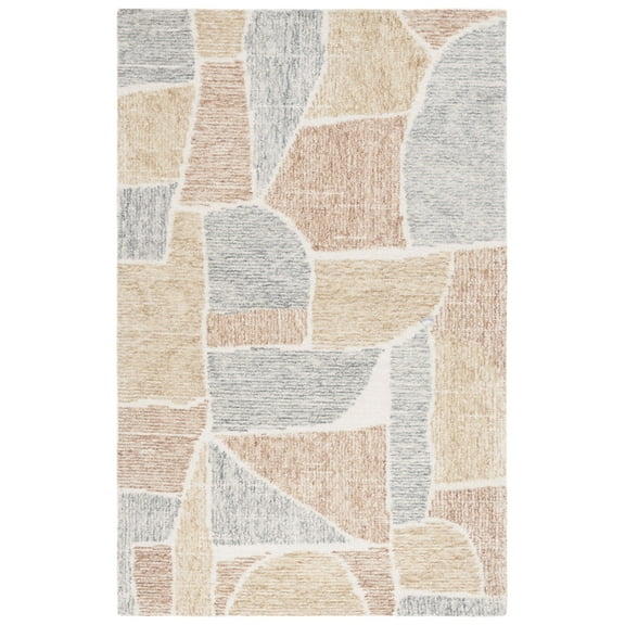 SAFAVIEH Metro Lynett Geometric Area Rug, Taupe/Grey, 8' x 10'