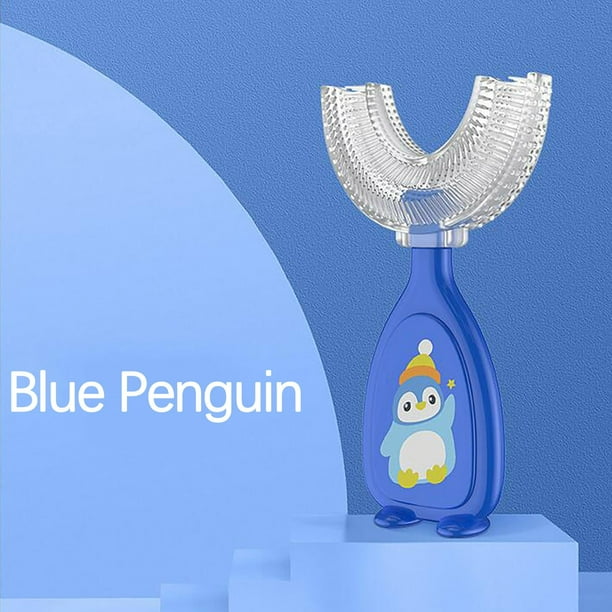 Cepillos de dientes manuales, cepillos de dientes extra suaves Cepillo de dientes manual para niños con boca en forma de U suave (caja grande) Cepillo de dientes para niños