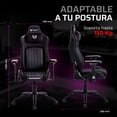 thumbnail image 2 of Silla Gamer BALAM RUSH ULTIMATE MAX U3 Ergonomica Reclinable 135° 150Kg Reposabrazos 4D Cojín Lumbar + Cojín Cervical Piston Clase 4 Negro BR-940511, 2 of 6