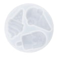 thumbnail image 4 of 1 juego de 3 o 4 moldes de silicona para helado, molde de resina epoxi para bricolaje Rectángulo de 4 piezas, 4 of 9
