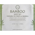 thumbnail image 3 of Cotton House - Bamboo Sheet Set, Hypoallergenic, Double Size, White, 3 of 4