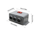 thumbnail image 3 of EUDIDV Portable Room Heater Car Heater 12v Electric Heater Three Hole Heater Car Glass Defrosting Car Heater White Style Metal Material Car Essential Product Electric Heater, 3 of 6