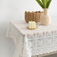 thumbnail image 3 of Mantel de encaje cuadrado, mantel de encaje bordado con flores para decoración de mesa de té, mantel de cocina, mantel de boda, mantel de comedor, 3 of 5