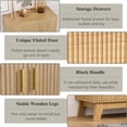thumbnail image 5 of FANRAL Shoe Cabinet with Doors and Drawers,4-Tier Modern Shoe Storage Cabinet,Slim Wood Shoe Rack for Entryway,Natural Oak Shoe Organizer for Entryway, 5 of 6