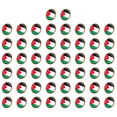 thumbnail image 1 of 50uds. Insignias de la bandera nacional de Palestina, insignia esmaltada de cristal, traje de recuerdo (25 mm), 1 of 2