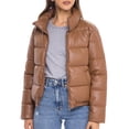 thumbnail image 1 of S.E.B. by Sebby Faux Leather Puffer Jacket (Women’s), 1 of 6