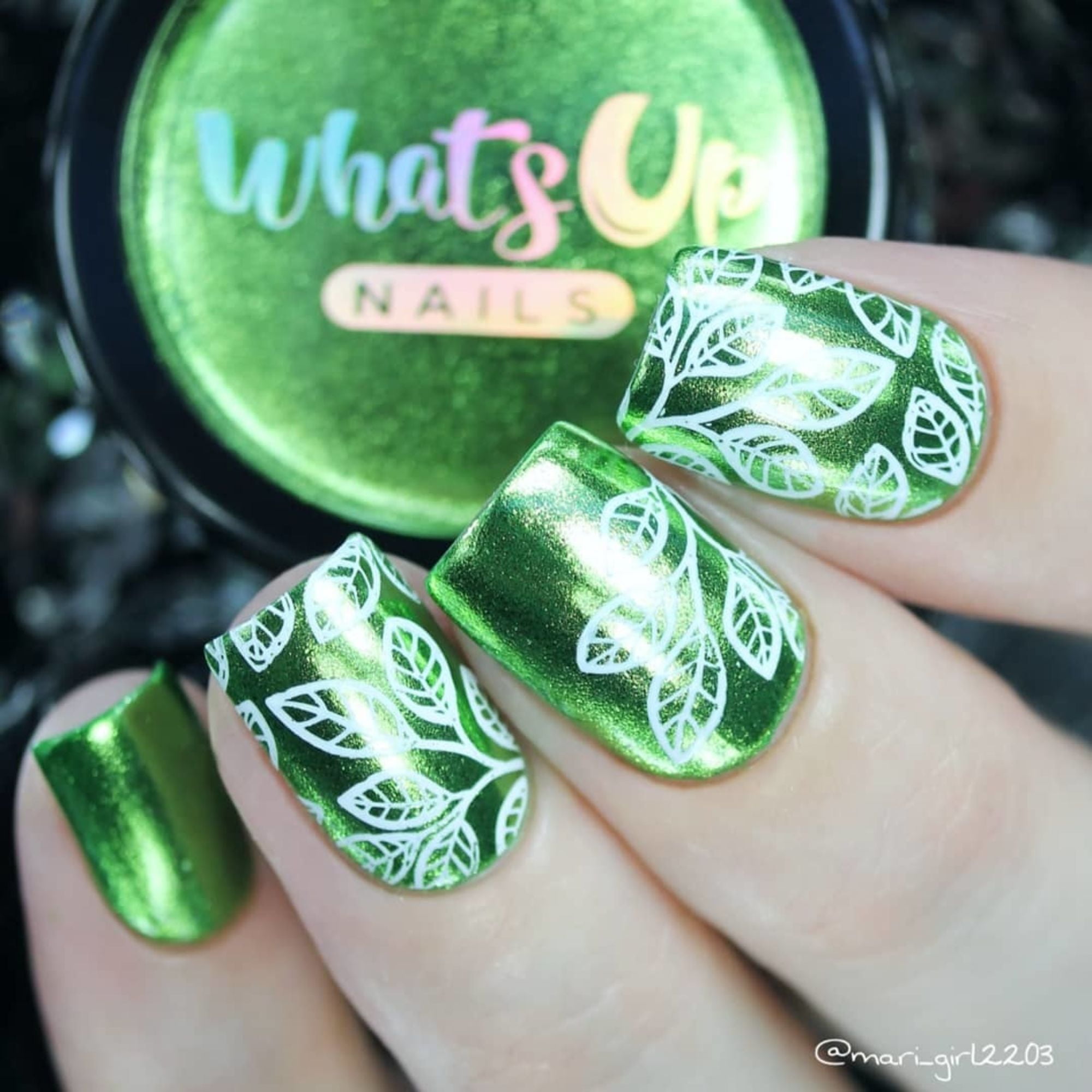 Whats Up Nails - Pear Chrome Powder for Mirror Nails 