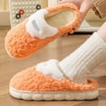 thumbnail image 4 of GPOECD Women Slippers For Home Stylish Comfortable Lined Slip-On Design With Flat Sole For Cozy Autumn And Winter Wear Indoor Slippers,Red,6.5, 4 of 5