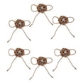 thumbnail image 1 of Abbracc 6pcs Rustic Burlap DIY Rose Flowers Rustic Wedding Craft Xmas Party Decoration, 1 of 8