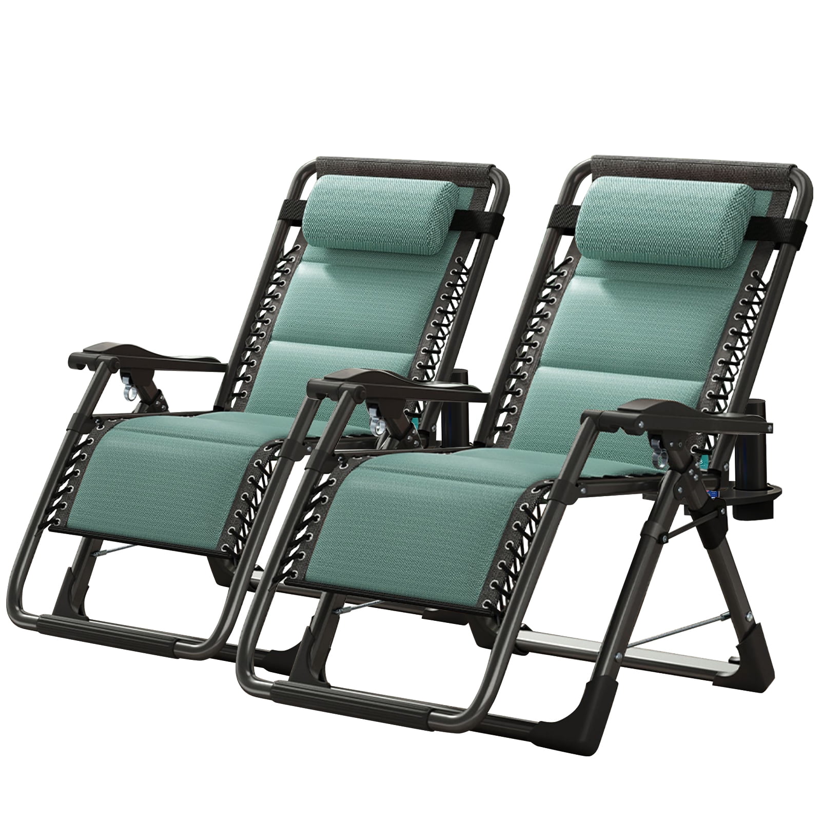 Docred Zero Gravity Chair, Folding Portable Chaise Lounge with