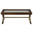 thumbnail image 3 of Jofran Ashland Glass Top Coffee Table in Rich Chocolate, 3 of 5