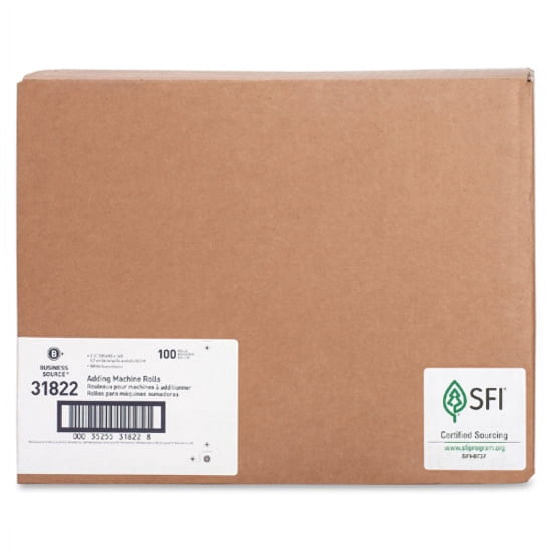 Business Source Bond Paper - White - 2 1/4" X 165 Ft - 100 / Carton - Sfi