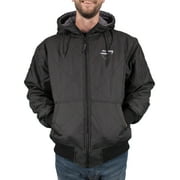 Freeze Defense Mens Winter Coat Fleece Lined Quilted Jacket (XL, Black)