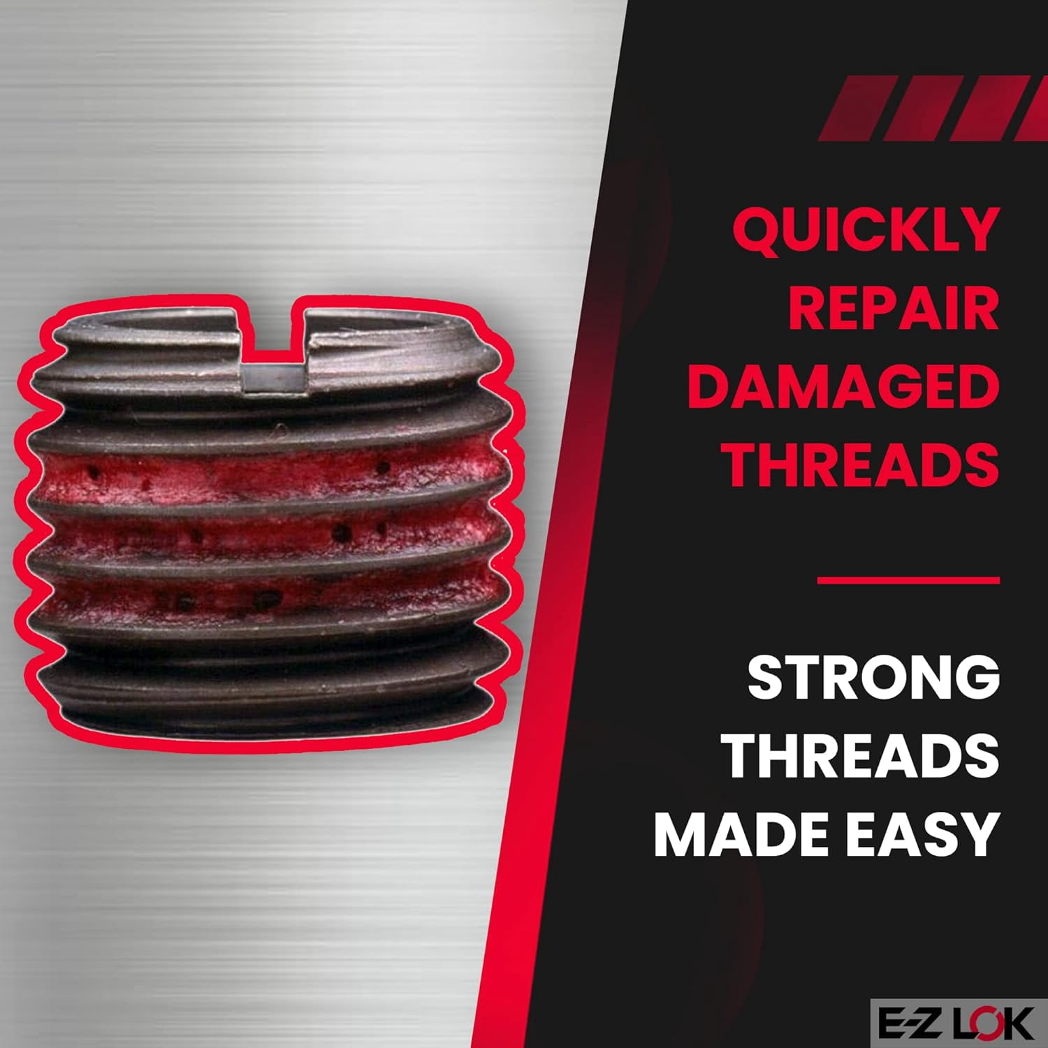Heavy Wall Self Locking Thread Insert, 7/8"-14 Int Thrd Sz, Carbon Steel, 5 PK 329-1414-PK5
