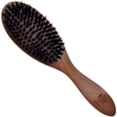 thumbnail image 2 of Murai By Giorgio GM6 Oval Cherrywood Facial Hair Brush - Exfoliating Natural Bristle Brush for Beard Grooming and Hair Care, 2 of 4