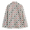 thumbnail image 2 of Poker Playing Card Suits Pattern Print Men'S Blazer, Poker Fun Novelty Blazer, 2 of 4
