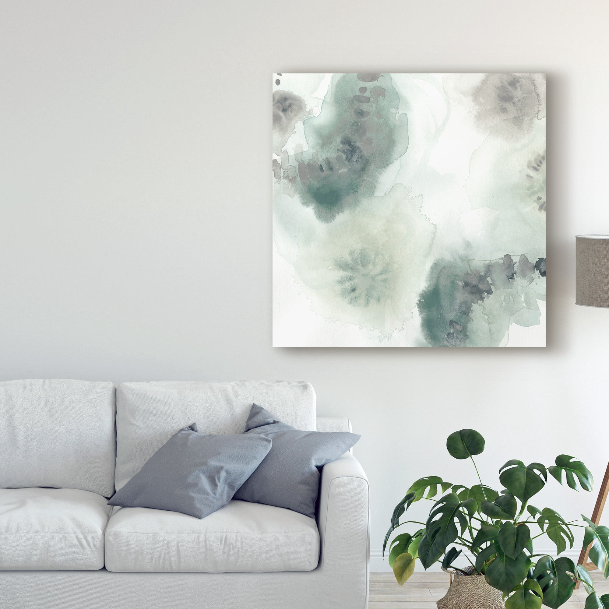 Trademark Fine Art 'Lily Pad Watercolor I' Canvas Art by June Erica Vess