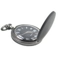 thumbnail image 1 of Reloj de bolsillo de cuarzo reloj de bolsillo helado negro reloj portátil para hombres mujeres, 1 of 6