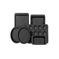 thumbnail image 1 of Charola Moldes Para Hornear Postres Juego De 6 Pzas, Color Negro, 1 of 5