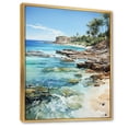 thumbnail image 2 of Designart "Tropical Paradise Beach Photo III" Nautical & Beach Floater Framed Canvas Print, 2 of 7