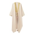 thumbnail image 5 of Male Solid Color Long Sleeve Robe - Arabic Style Middle Eastern Thobe - Polyester/Spandex Blend for Warmth and Comfort, 5 of 5