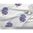 thumbnail image 3 of Soimoi Rayon Fabric Leaves & Floral Block Printed Fabric 1 Yard 56 Inch Wide, 3 of 3