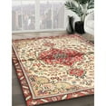 thumbnail image 3 of Ahgly Company Machine Washable Indoor Rectangle Traditional Khaki Gold Area Rugs, 5' x 8', 3 of 7