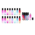 thumbnail image 1 of Paquete de 24 botellas de vacías aceites esenciales - de color recargable en - - Paquete de 20 ml de Degradado Yinane Botellas de rodillos recargables, 1 of 8