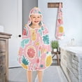 thumbnail image 3 of Fruit Flamingo Leaves Kid Bath Towels Bath Beach Towel Super Soft and Absorbent for Kid Girl Boy Babie Toddler Infant, 3 of 6