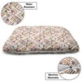 thumbnail image 3 of Geometric Pet Bed, Modern Abstract Angled Lines Contemporary Art Motif Design with Minimalist Themes, Resistant Pad for Dogs and Cats Cushion with Removable Cover, 24" x 39", Multicolor, by Ambesonne, 3 of 4